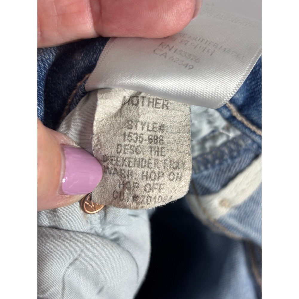 Mother | The Weekender Fray Jeans Medium Wash High Rise Flare | Size 28 - Picture 9 of 10